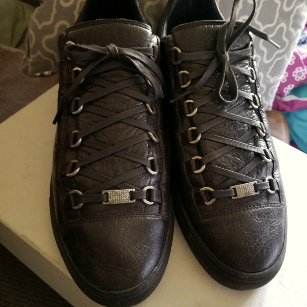 COPY - Balenciaga Mens Sneakers Shoes Brown Lace Up sz 43